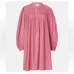 Isabel Marant Etoile Antik Pink Pleated Blouse